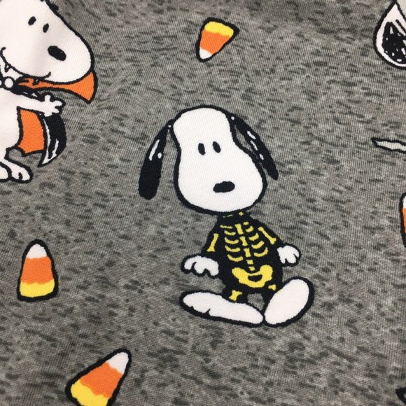 2pc Munki Munki Halloween Snoopy Womens Pajama Set Lounge Shorts Plus Size 1X 2X - Picture 10 of 11
